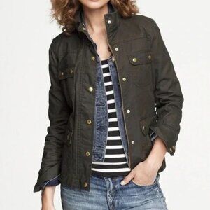 J Crew Waxed Field Military Jacket
